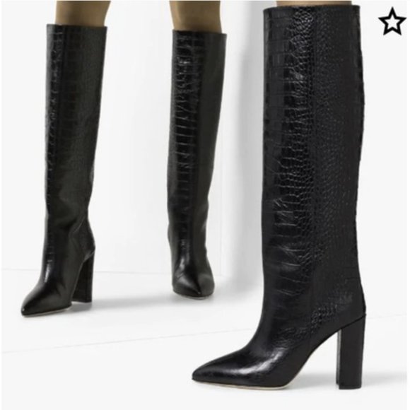 Black Paris Texas Anja Boots - Picture 1 of 5